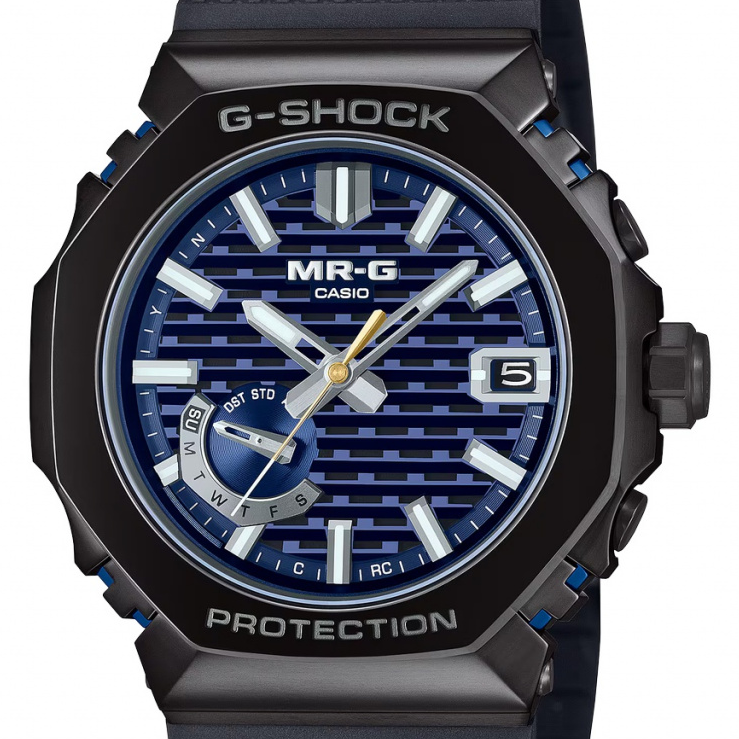 G-SHOCK MRG-B2100R-2A в темно-синем цвете. Символ красоты, гармонии и силы