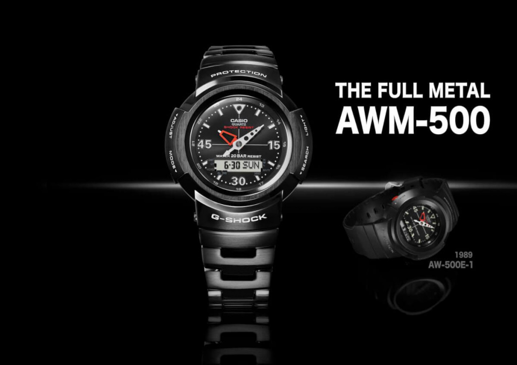 Цельнометаллические G-Shock AWM-500