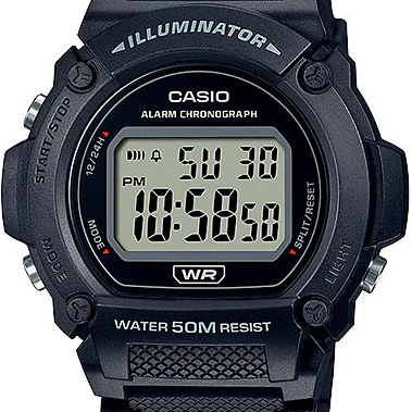 Бюджетные часы CASIO W-219 с 7-летней батарейкой