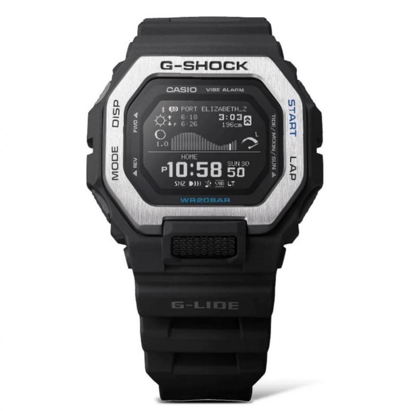  CASIO G-Shock G-LIDE GBX-100: часы с лучшим графиком приливов