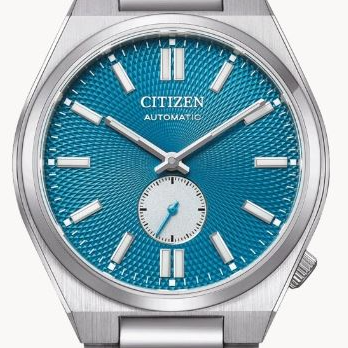 CITIZEN Tsuyos NK5010. Роскошные часы с гильошированным циферблатом и малой секундной стрелкой