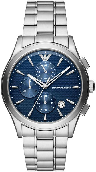 Emporio Armani Paolo Chronograph Кварцевые мужские часы с черным  циферблатом AR11530