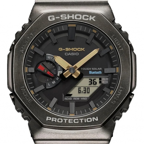 Цельнометаллические часы G-SHOCK GM-B2100VF-1A x Porter Collaboration с сумкой в комплекте