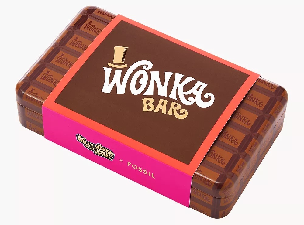 Willy Wonka x Fossil футляр в виде шоколадки