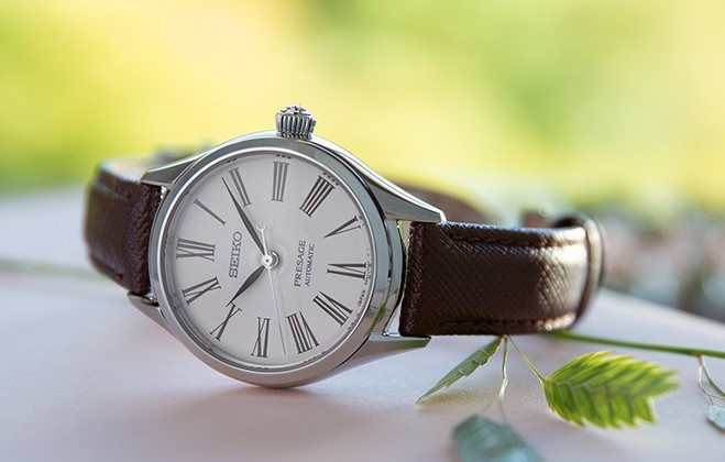 Seiko Presage с циферблатом цвета цветущей вишни