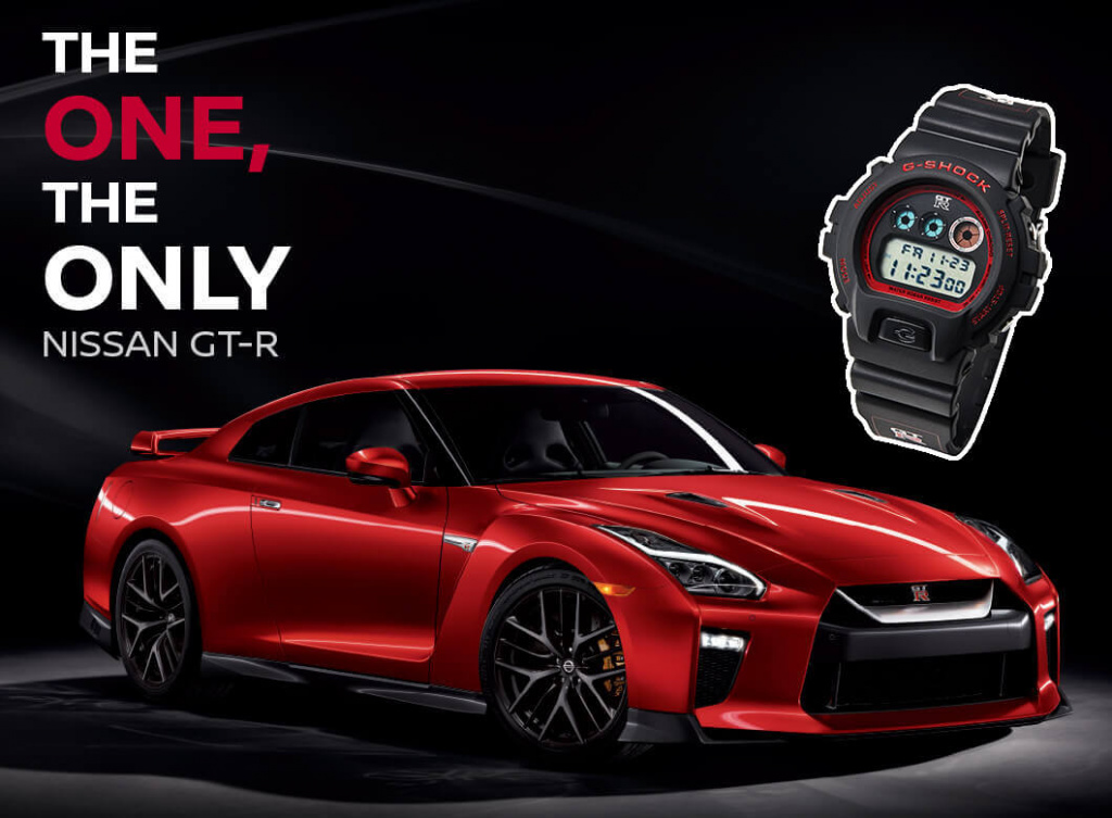 Японские часы, CASIO, G-Shock, dw-6900, nissan, коллаборация, Nissan GT-R x CASIO G-Shock DW-6900