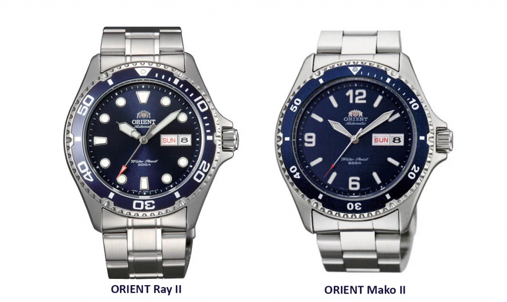 Orient Ray II и Orient Mako II
