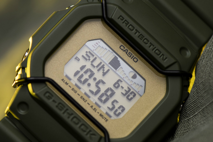 Японские часы Herschel Supply x CASIO G-Shock G-LIDE