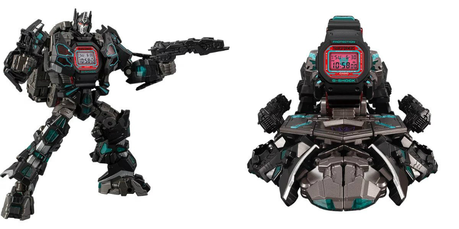 Японские часы Transformers x G-Shock Master Nemesis Prime 