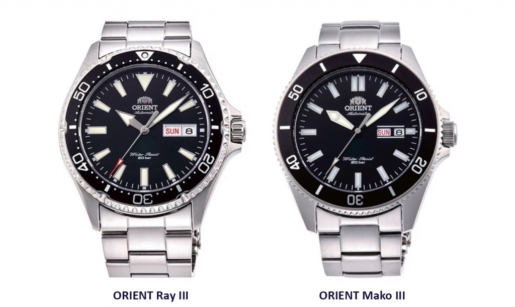 Orient Ray III и Orient Mako III