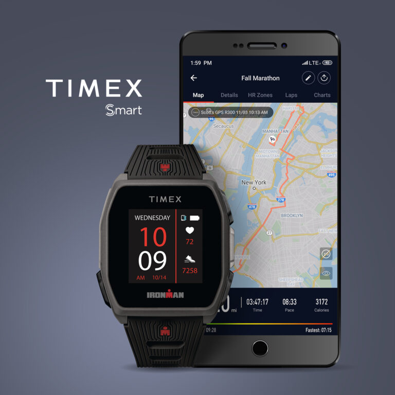 TIMEX Ironman R300 синхронизация со смартфоном
